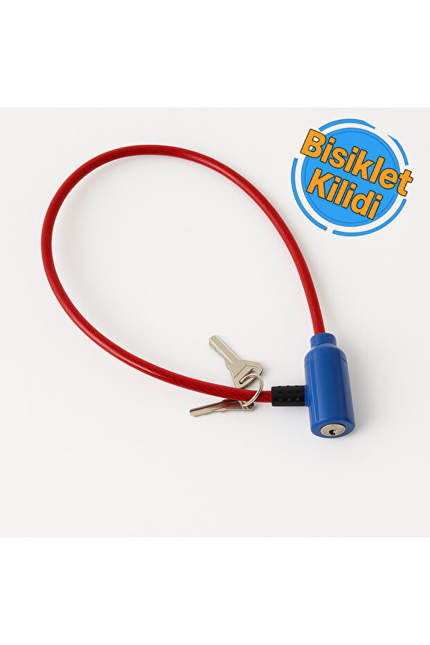 İnce Bisiklet Kilidi 7 mm x 60 cm - 1