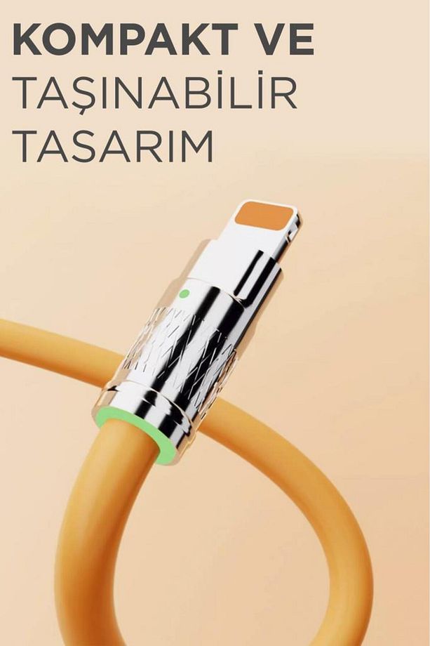 U160 Siyah 3 IN 1 Usb To Type-c , Lightning , Micro Uçlu Şarj Data Kablosu - 3