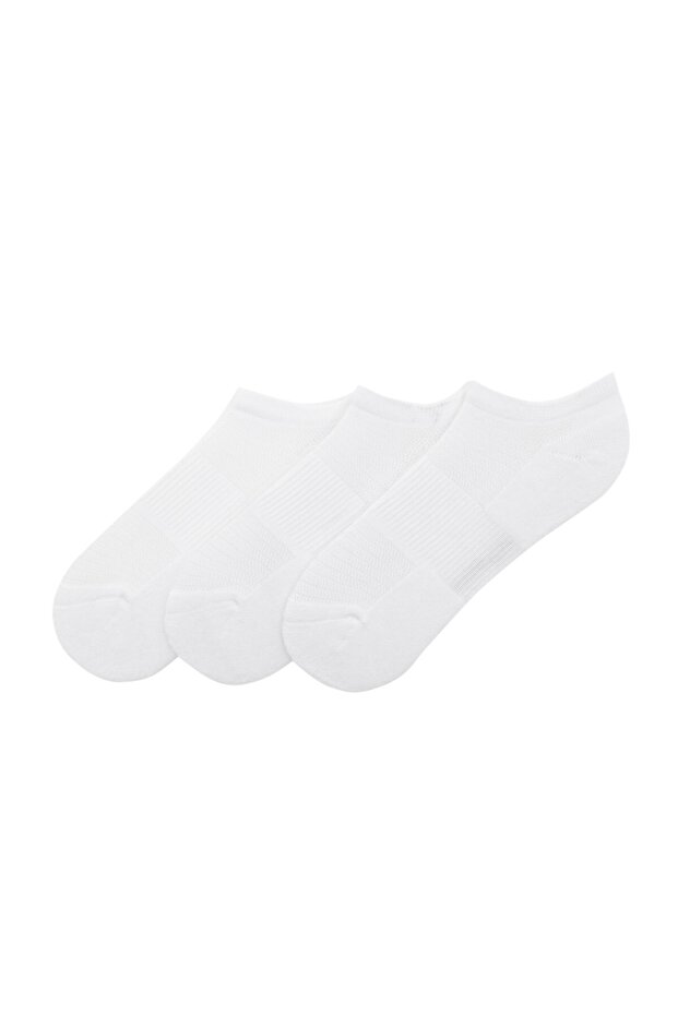 3'lü kısa beyaz çorap seti - 2