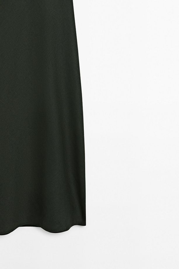 %100 keten midi elbise - 8