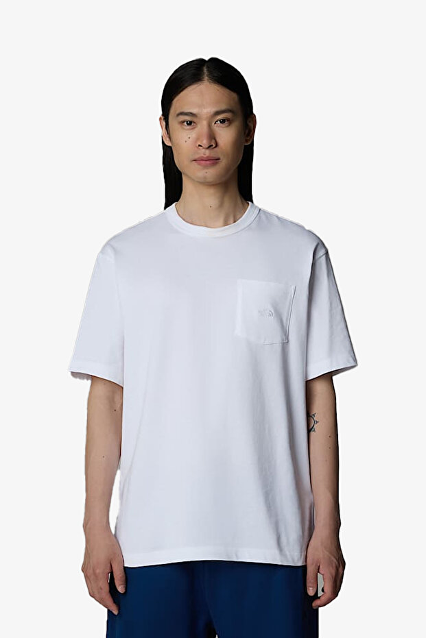 The Nort Face m Ss Dome Relaxed Pocket Men's White T-Shirt Nf0A8C3Pfn41