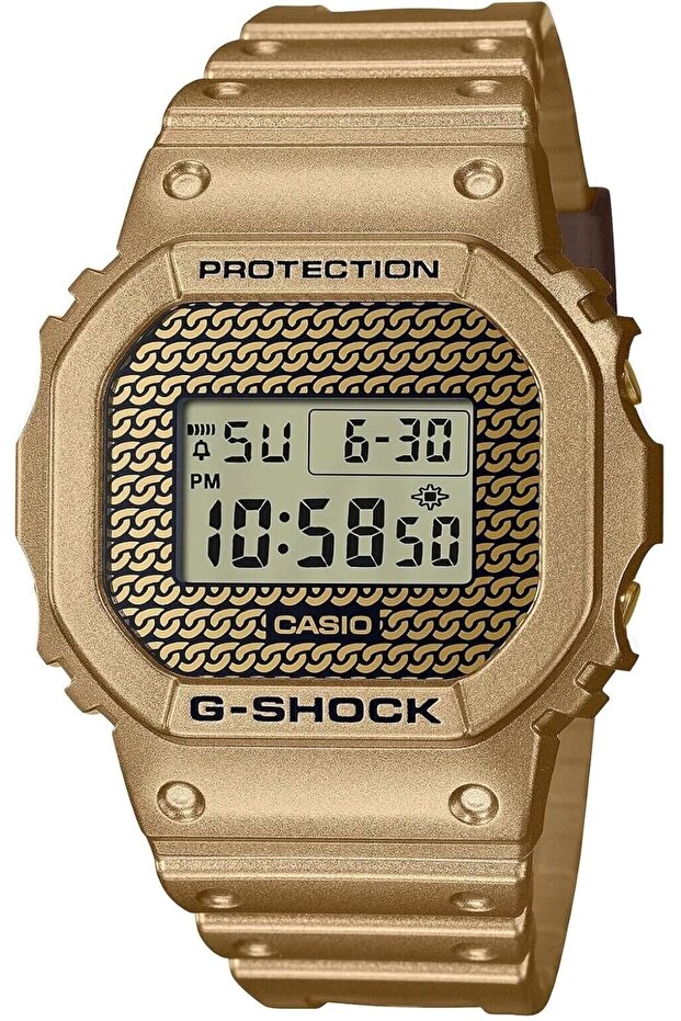 G-Shock Watch - DWE-5600HG-1DR Gold Dial, Gold Band