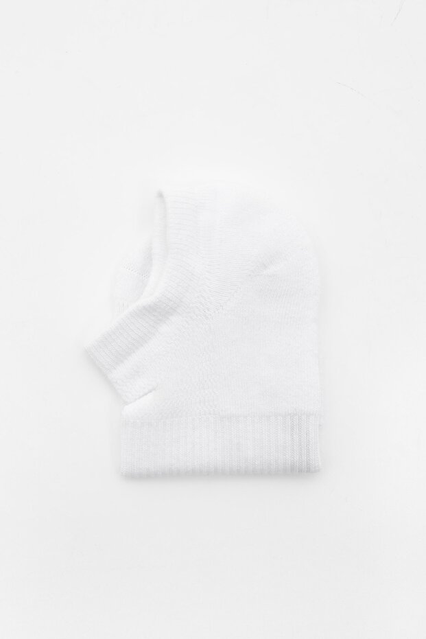 3'lü kısa beyaz çorap seti - 1