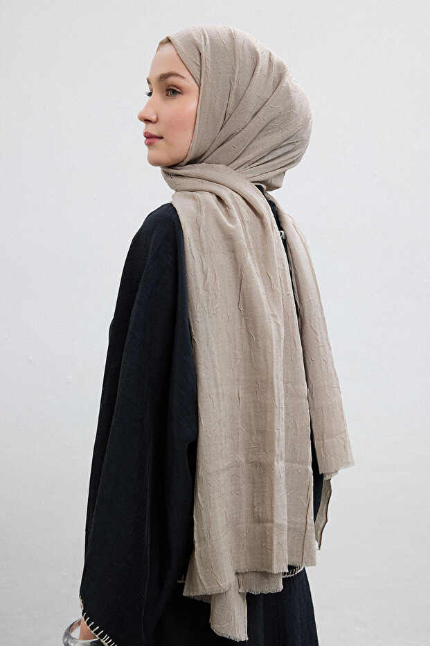 Bambu Şal Vizon - 4