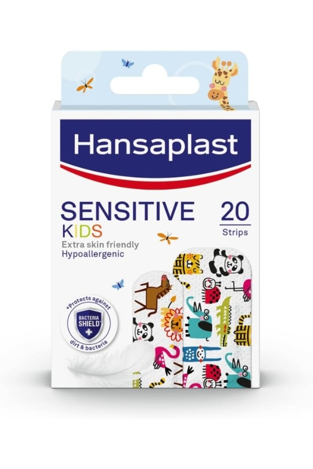 Sensitive Plaster for Kids XXL, Extra Skin Friendly, Hypoallergenic Wound Protection, Pai