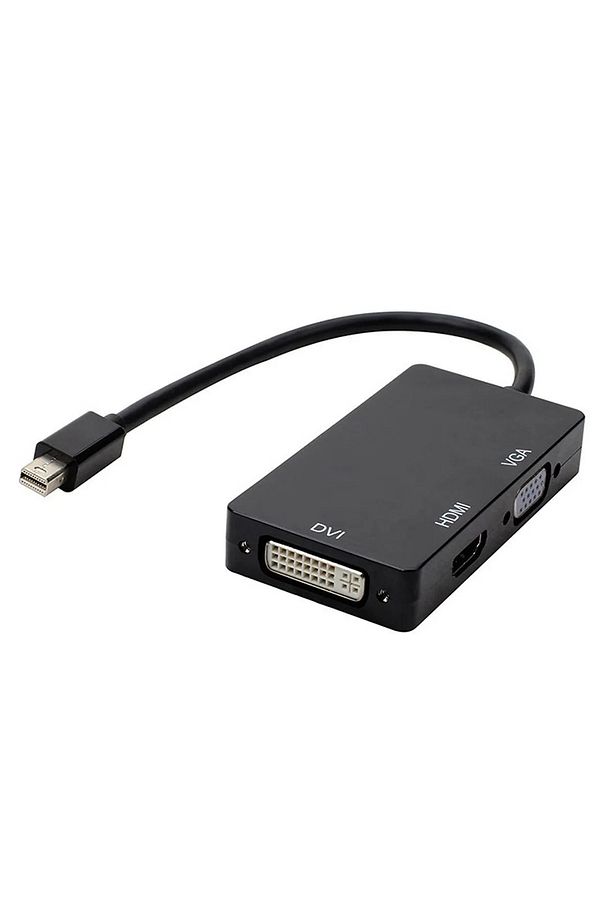 Mini DisplayPort to VGA HDMI DVI Dönüştürücü Adaptör - 3'ü 1 Arada Yüksek Kalite - 1