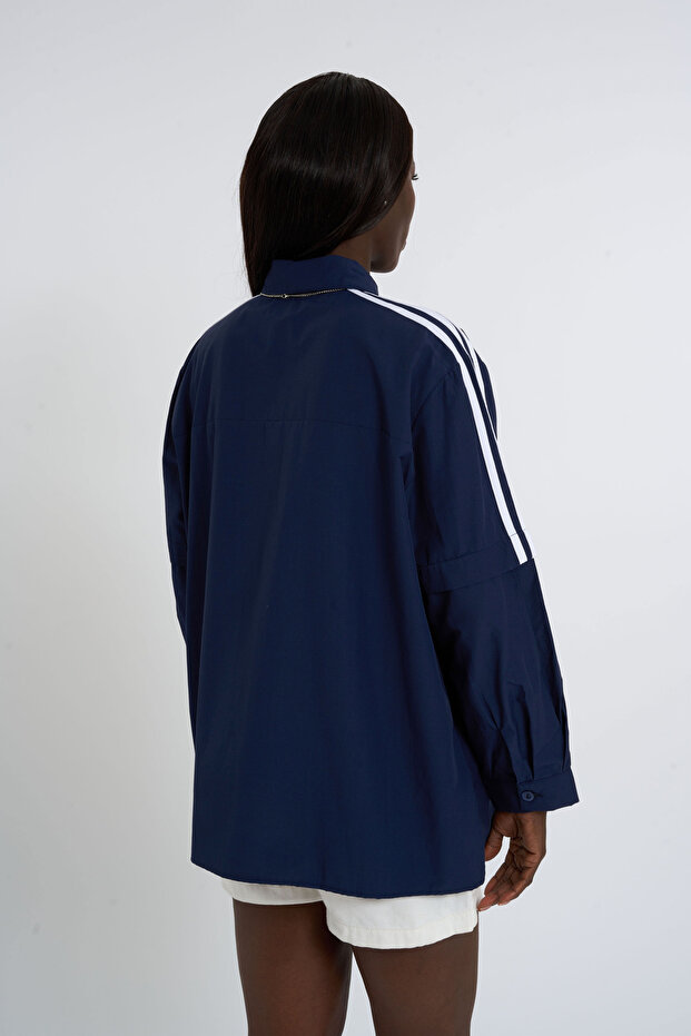 Kravat Detaylı Gömlek - 4