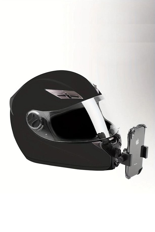 ® Motorsiklet Kask Önü Takılan Telefon Tutucu Aksiyon Kamerası Takılabilen Aparat - 5