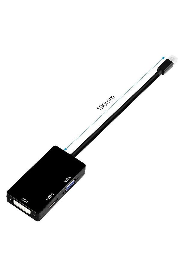 Mini DisplayPort to VGA HDMI DVI Dönüştürücü Adaptör - 3'ü 1 Arada Yüksek Kalite - 6
