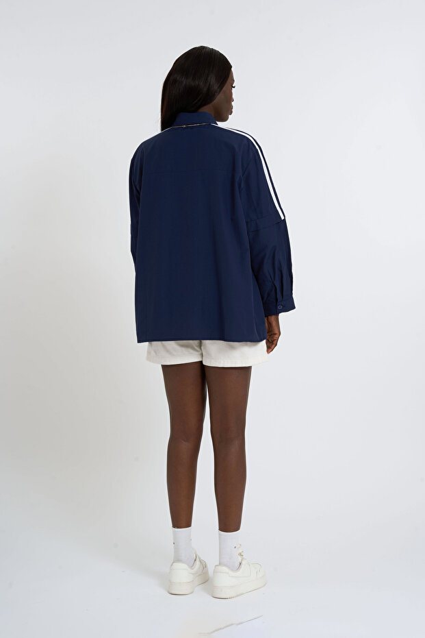 Kravat Detaylı Gömlek - 5