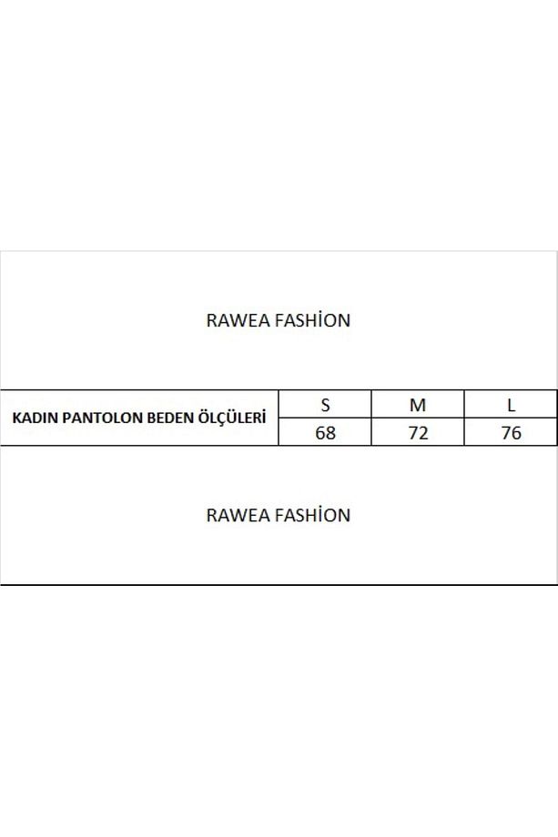 Kadın Palazzo Pantolon Dabıl Kumaş - 4