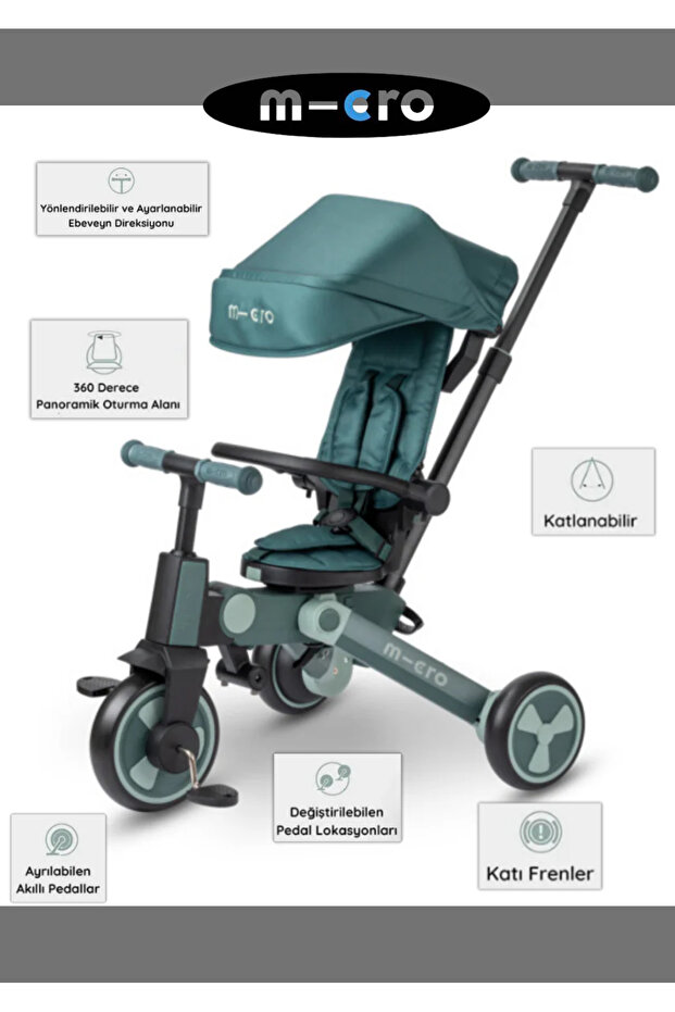 4in1 Katlanabilir Bisiklet Matcha - 1