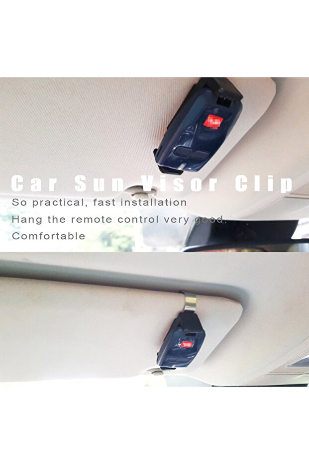 Car Sun Visor Clip Holder Gate Remote 47-68mm for Garage Door Control Car Keychain Barrier Univer...