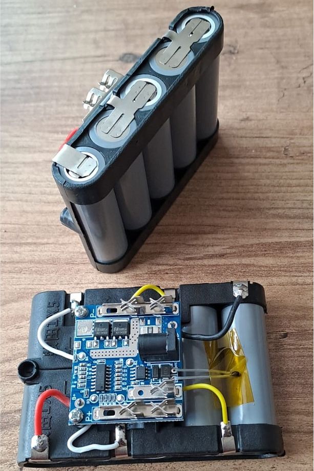 Şarjlı Batarya Grubu 5 Li 18650 Li-ion Pil 18v 2000 Mah Pcbli Şarj Bms Devreli Pil Seti Okul Proje - 2