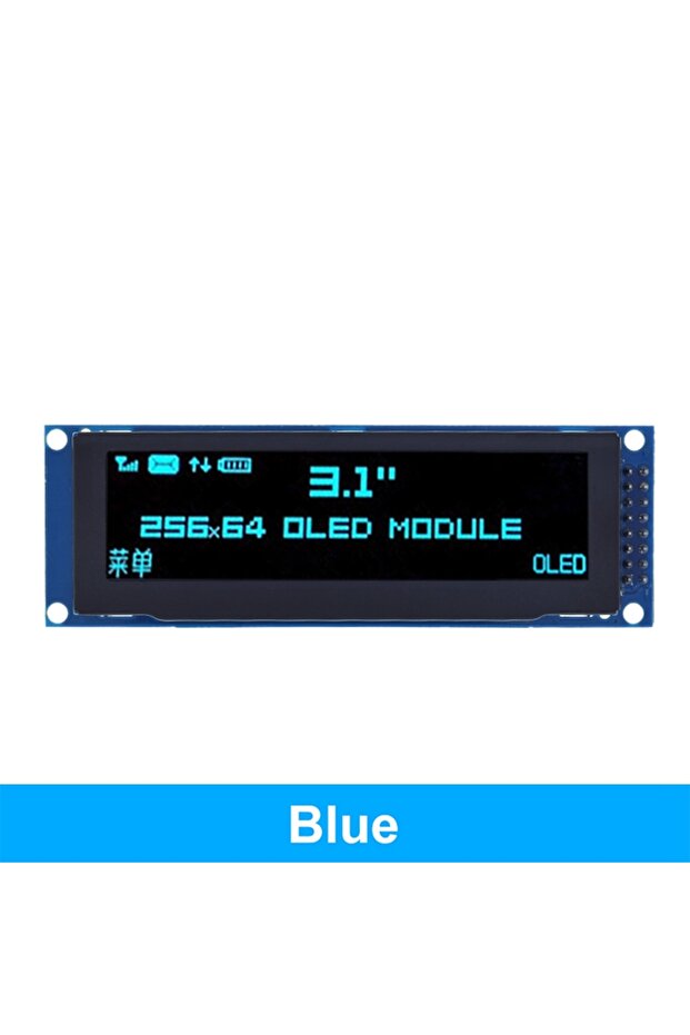 Blue DIYTZT Real OLED Display 3.12" 256*64 25664 Dots Graphic LCD Module Display Screen LCM Screen S - 1
