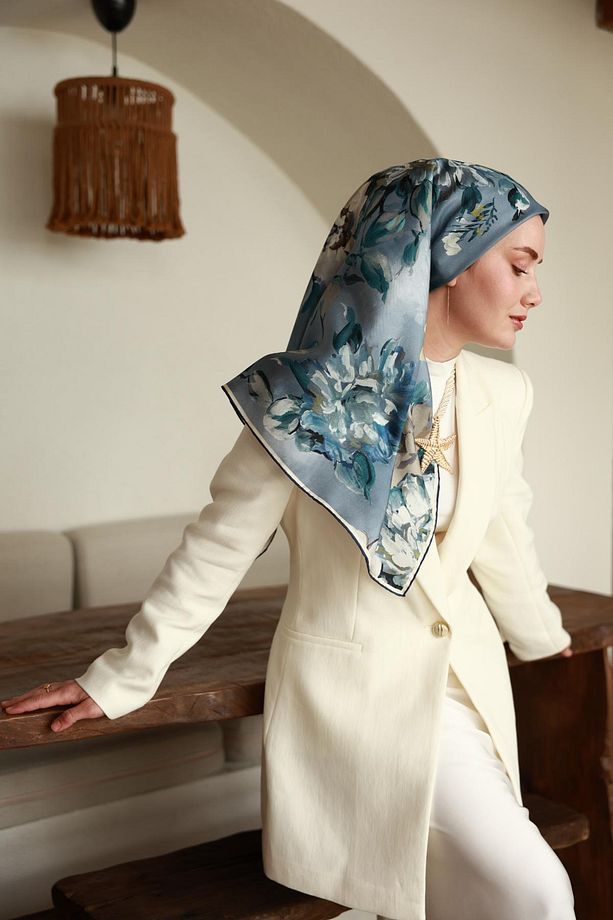 Twill İpek Eşarp 11467-13 - 5