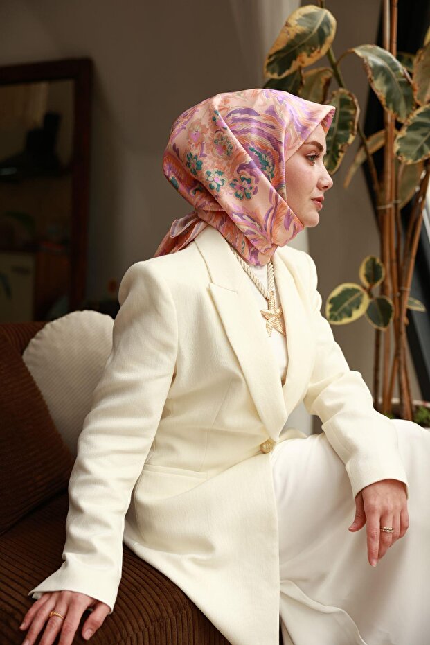 Twill İpek Eşarp 11469-13 - 1