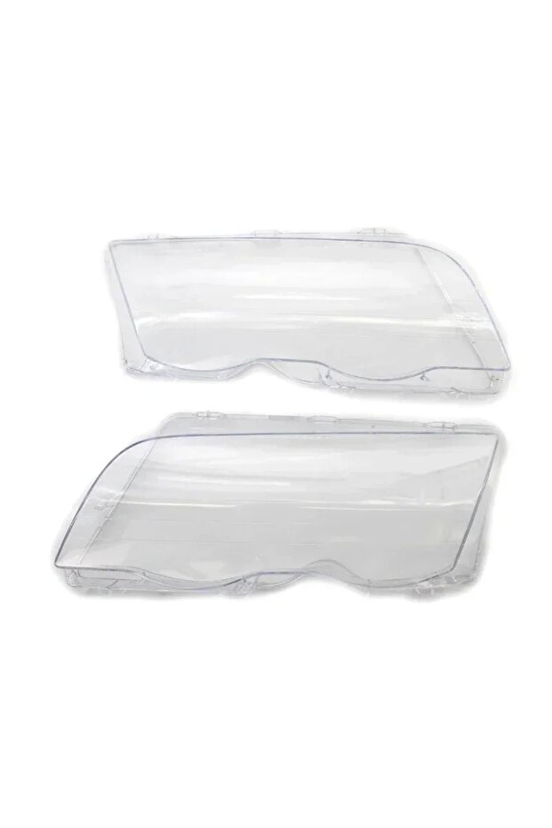 Pair Pair Car Headlight Cover For BMW E46 4 Door 3-Series 1998 1999 2000 2001 Lampshade Bright Shell