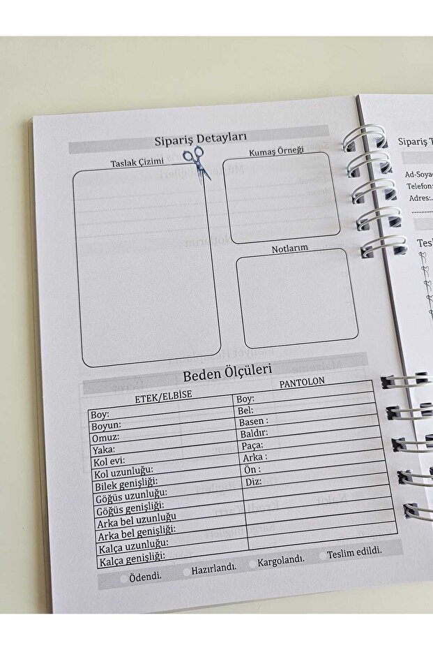 Terzi Sipariş Defteri - 2