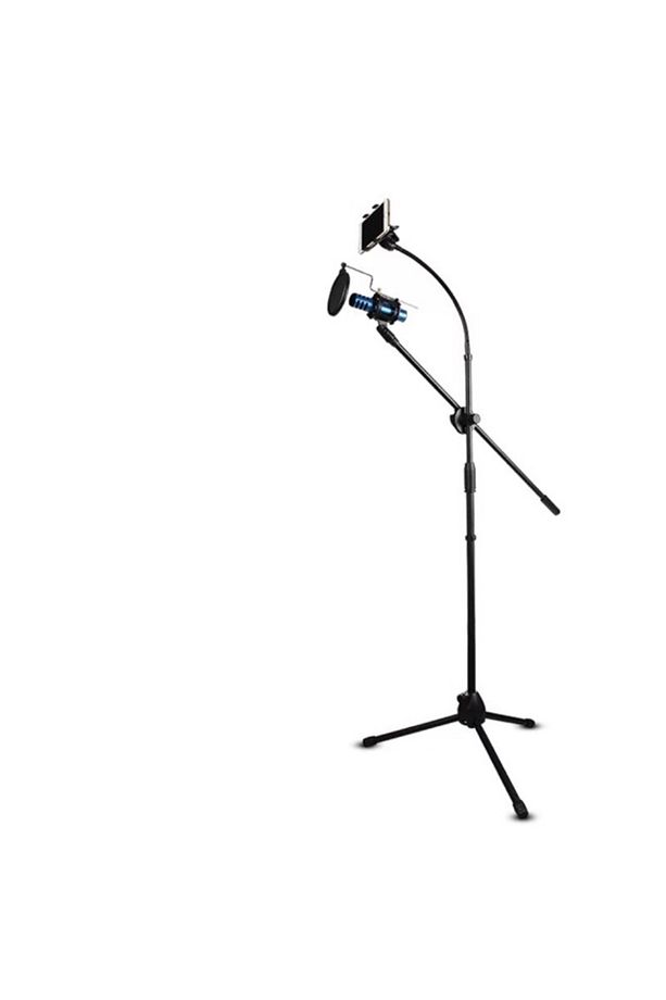 4B Mikrofon Sehpası ve Telefon Tutacağı ve Pop Filter ve Shockmount - 2
