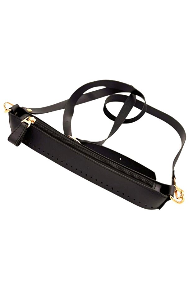 Angel Bag Accessory Athens Model Black Color Bag Making Set with Light Gold Metal