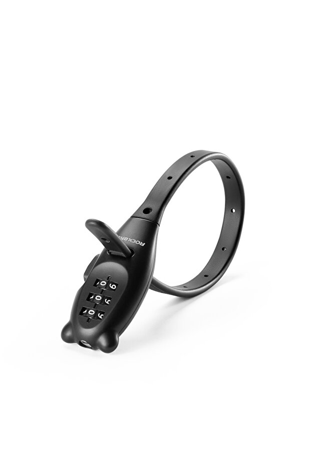 ROCKBROS Ordinary model ROCKBROS Portable Bicycle Lock Cable Tie Zinc Alloy Lock Helmet Password Loc