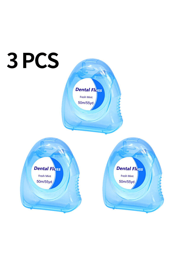 Pack of 3 3pcs Ultraclean Mint Dental Floss Effective Plaque Removal,Teeth&Gum Protection Shred Resi