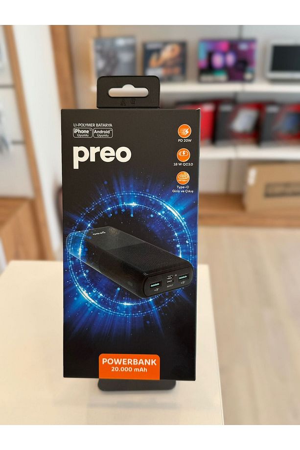 Preo Ps2 Type-c Giriş Ve Çıkışlı 20000 Mah Powerbank - 1