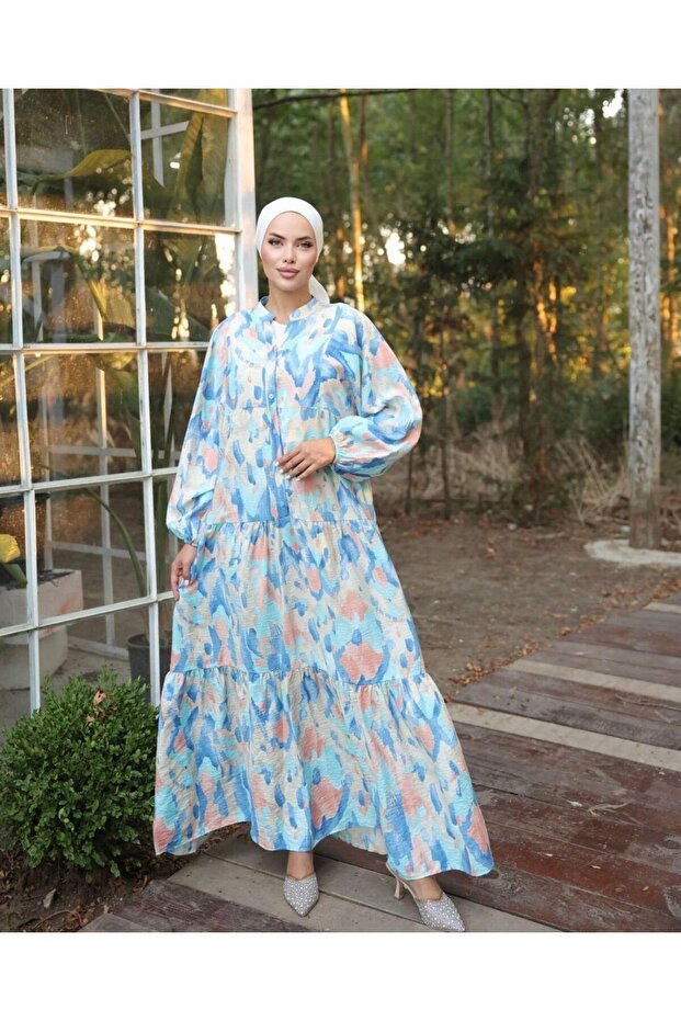 Ethnic Patterned Modal Testeur Dress - Women