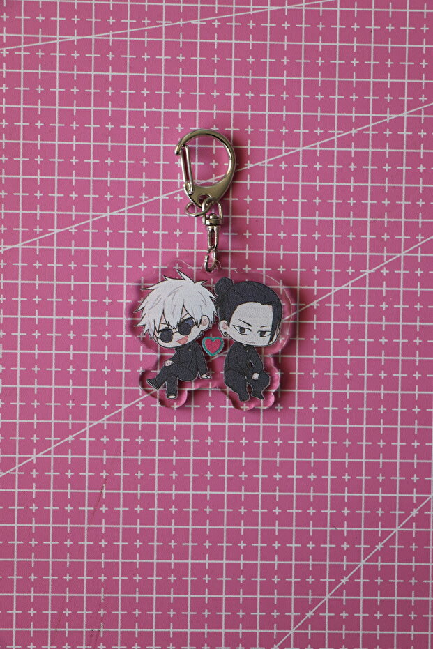 Jujutsu Kaisen Gojo X Geto 5cm Acrylic Keychain - Bag Charm -Anime Accessory