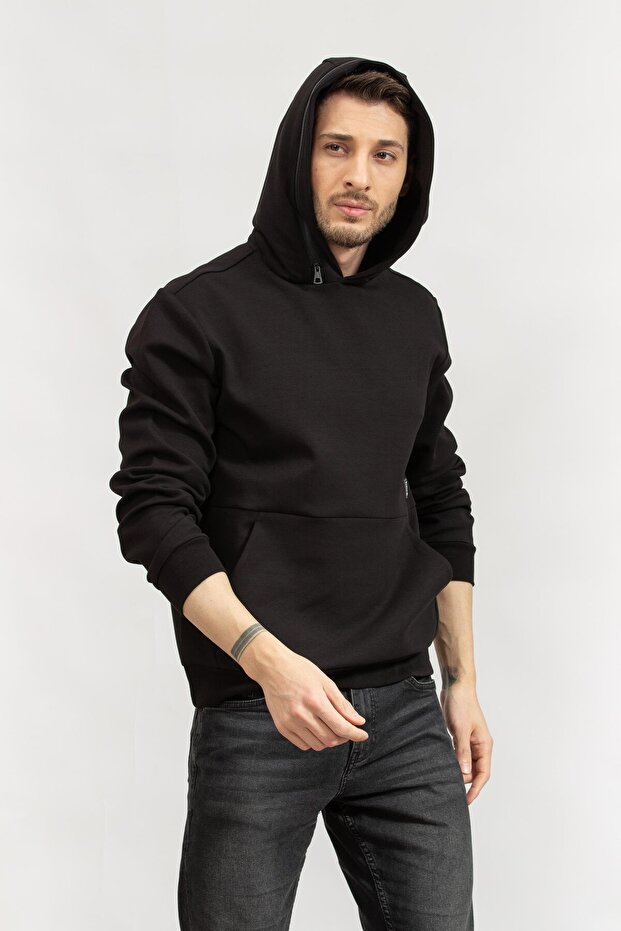 Erkek Kapüşonlu Sweatshirt - 3