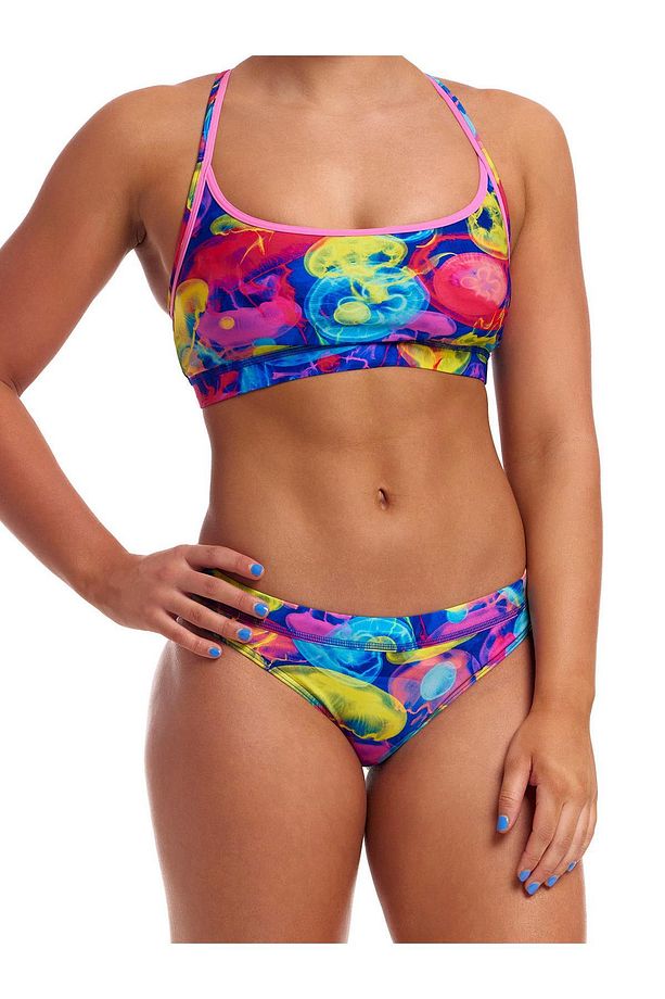Funkita Sting Stung Kadın Spor Yüzme Üstü – Racerback Sports Top | Tek Üst - 4