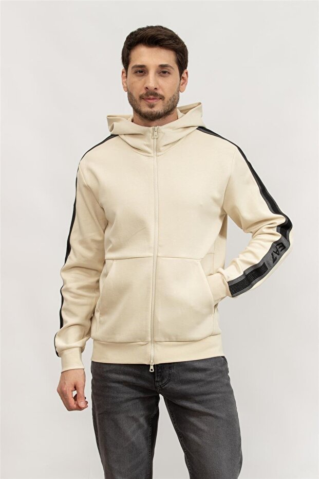 Erkek Kapüşonlu Sweatshirt - 1