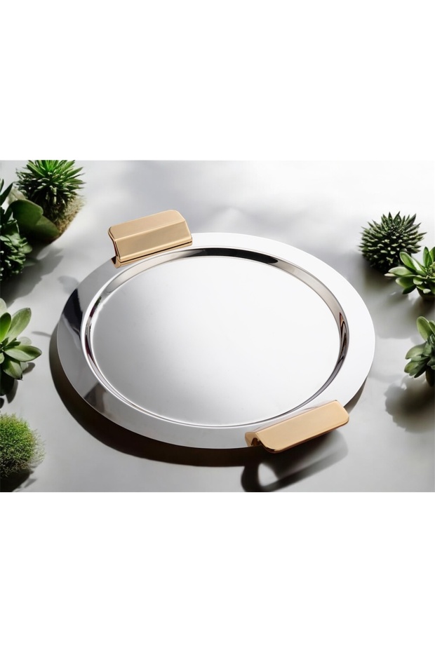 صينية تقديم ماري باللون الذهبي - 3