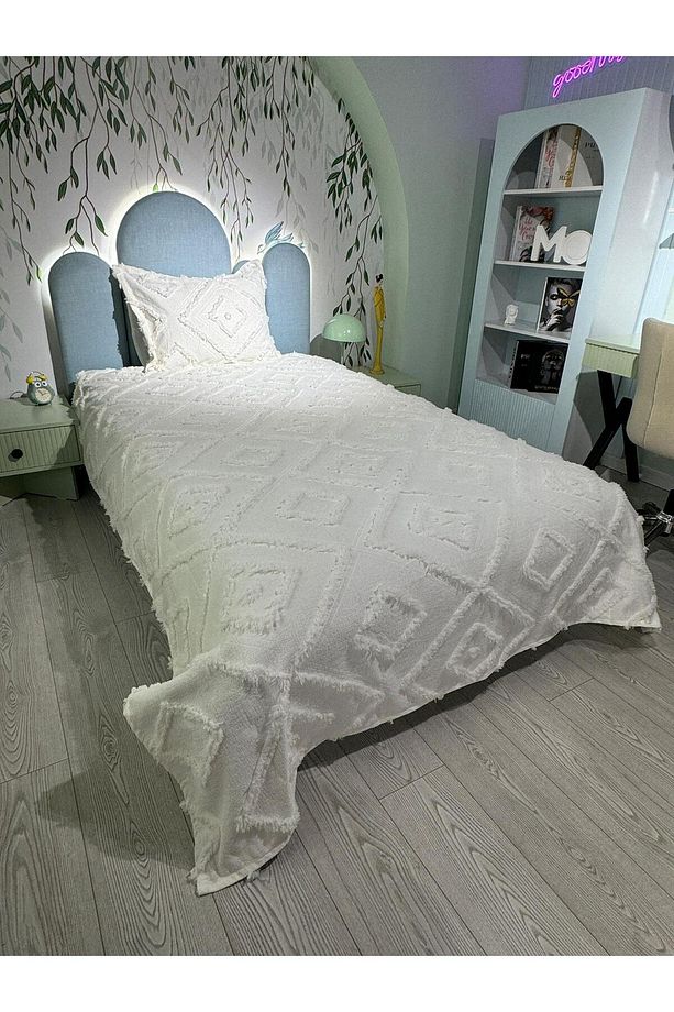 Estiva Puffy Tek Kişilik Yatak Örtüsü Dailing Ekru - 2