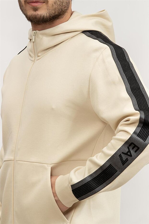 Erkek Kapüşonlu Sweatshirt - 4