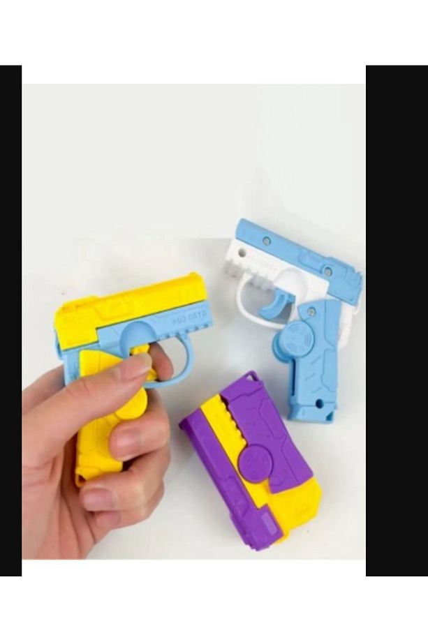 Dönüştürücü Fidget Spinner Mini Silah Stres Çarkı Oyuncak Tabancası Parmak Tabanca 1 Adet - 3