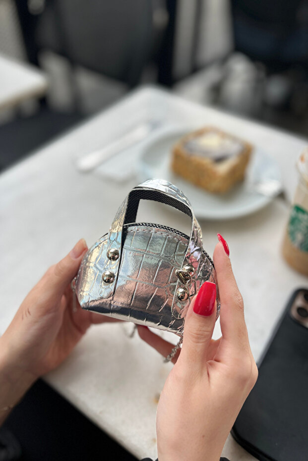 Taşlı Mini Çapraz Çanta - 1