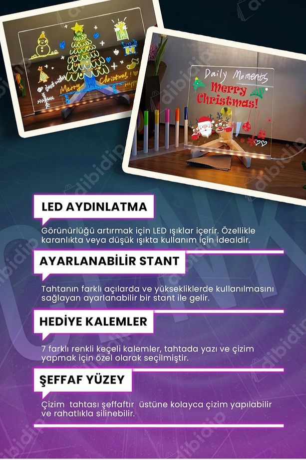 🎨LED IŞIKLI ÇİZİM TABLETİ - 3