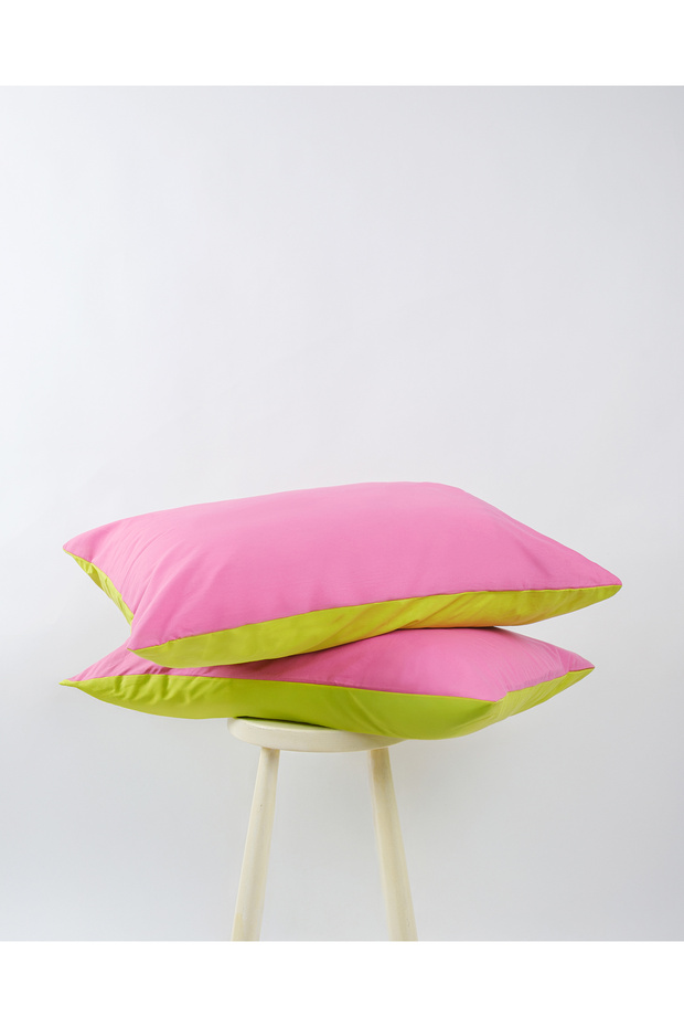 Popping Colors 2 Pillow Case Dazzle Pink-Yellow 50X70