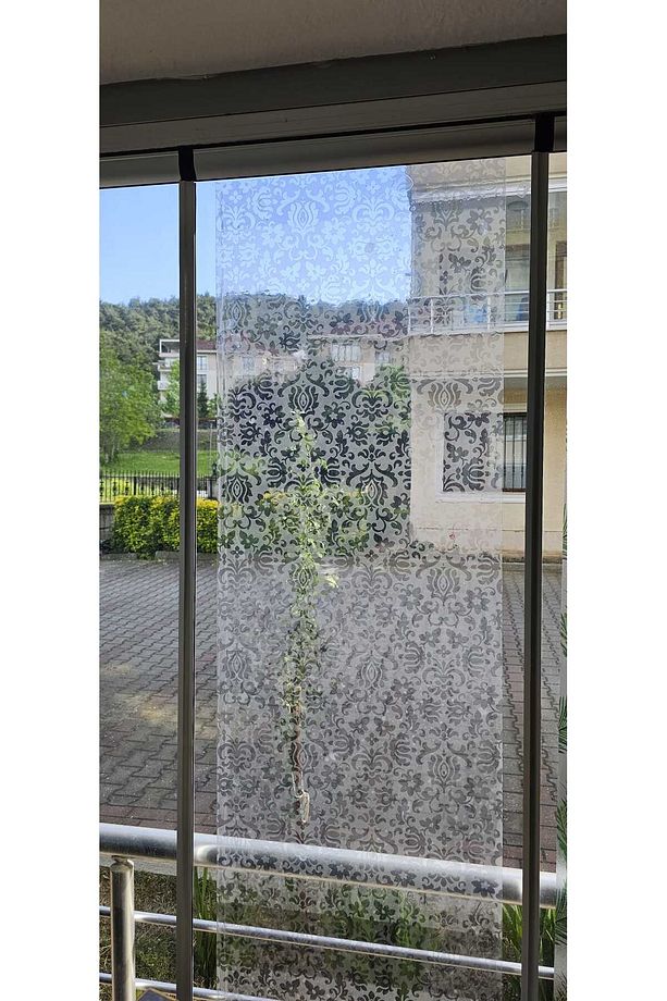 45x100cm Desenli Statik Cam Filmi Kaplama | Mutfak Ofis Banyo - 6
