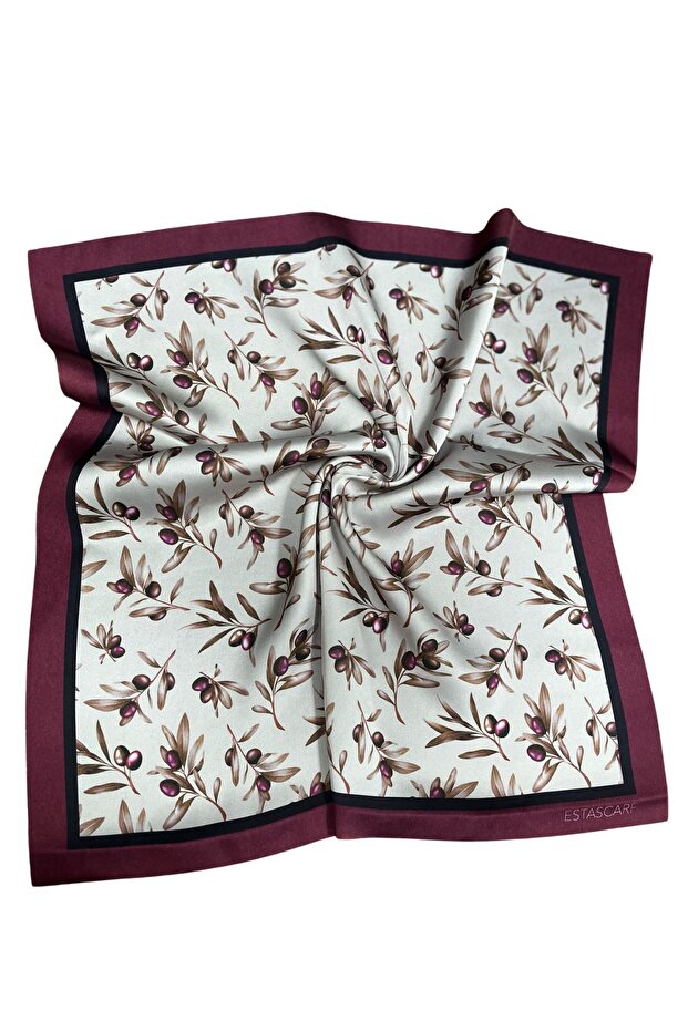 Olive Branch Patterned Scarf Estascarf