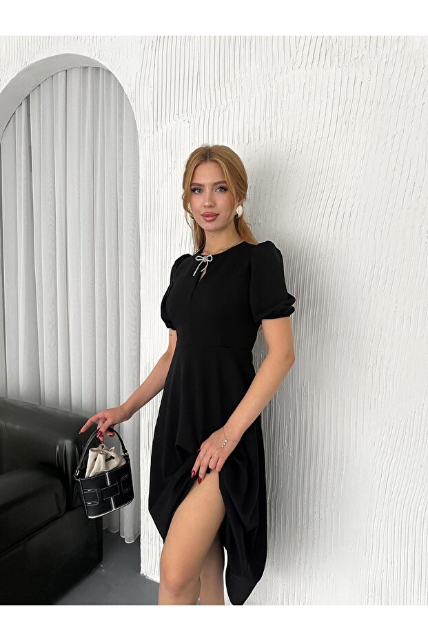 Rochie de damă cu fundă - 3