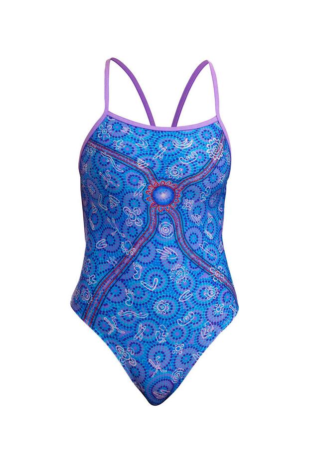 Funkita Ss Sea Dreams Girls Single Strap Swim Trunks | Colorful and Comfortable Design