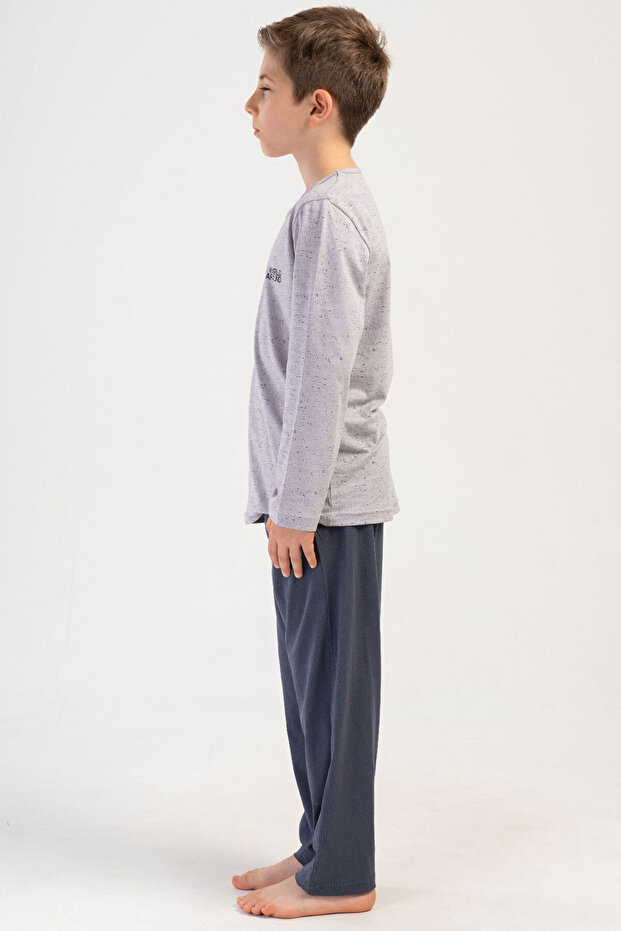 Pamuklu Erkek Çocuk Uzun Kol Pijama Takım(9/10-15/16) - 2