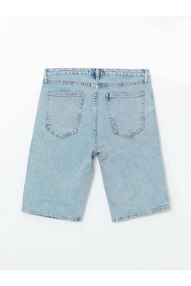 LCW Jeans Indigo Standart Kalıp Erkek Jean Şort - 4