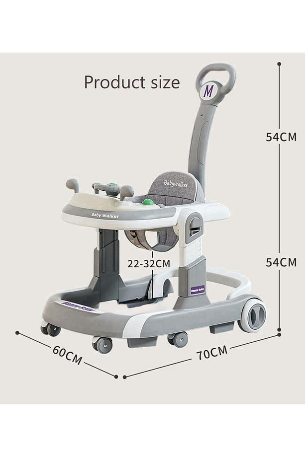 SKY-TOUCH 4'ü 1 arada Katlanabilir Bebek Yürüteci - 5