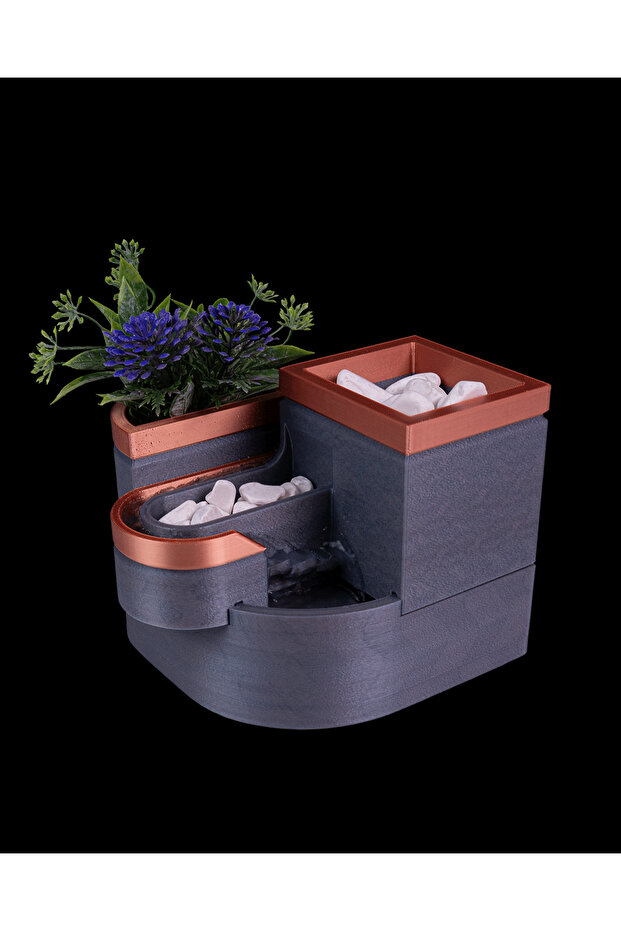 MODERN ÇİÇEKLİ MASAÜSTÜ ŞELALE - 1