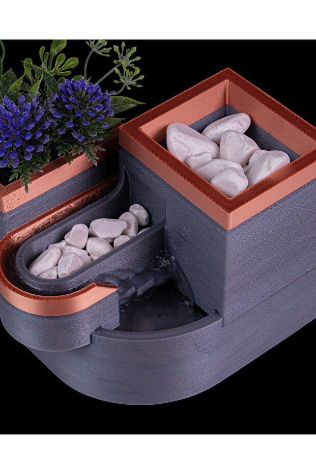 MODERN ÇİÇEKLİ MASAÜSTÜ ŞELALE - 2