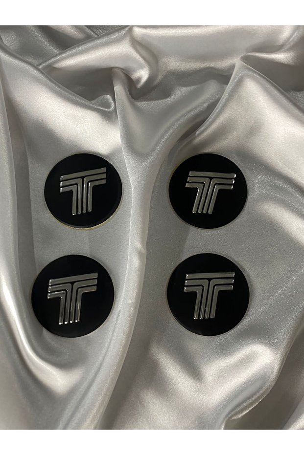 Tofaş Black Wheel Hub Cockade 60mm Set of 4 Stickers